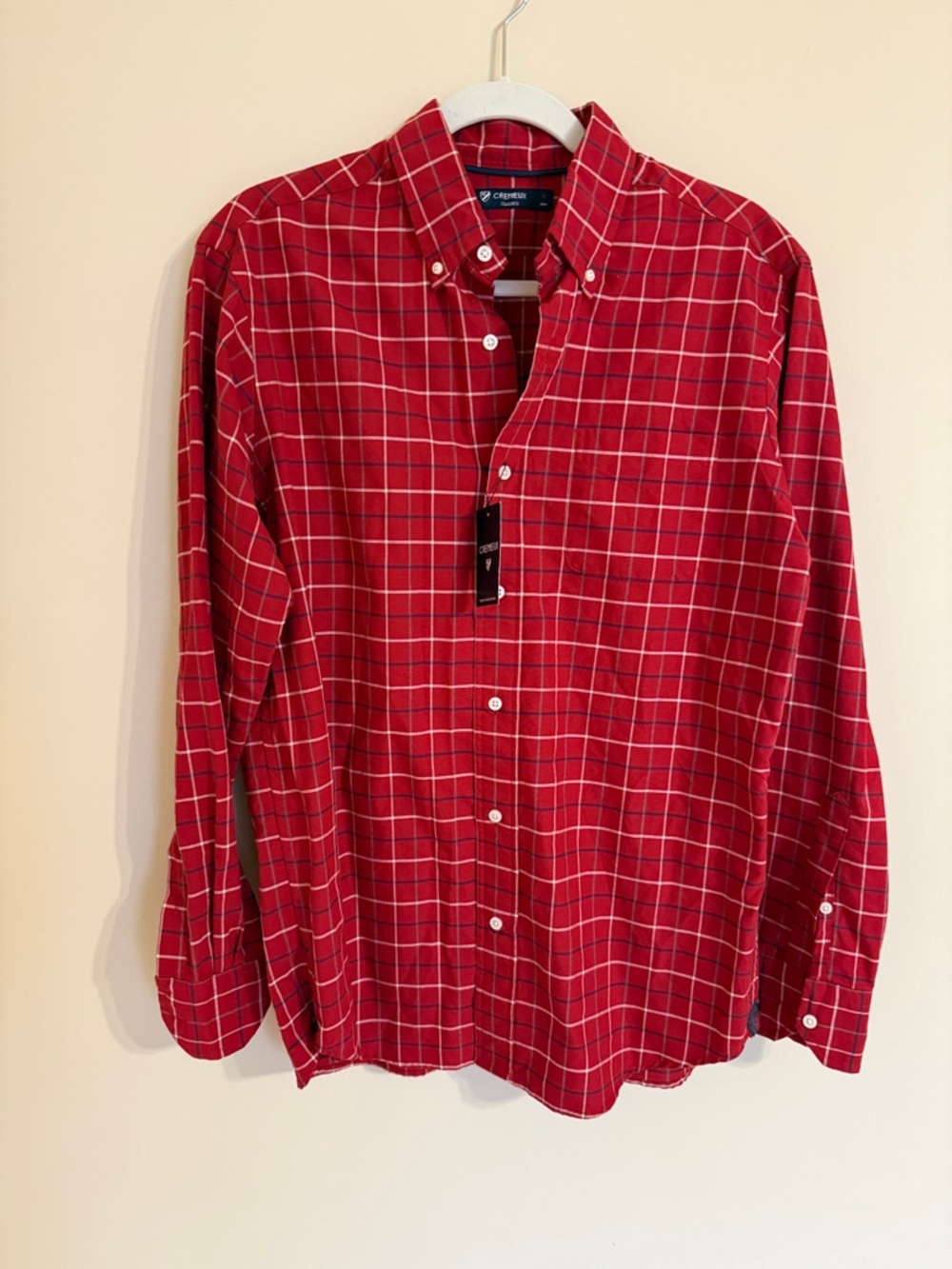 NWT Cremieux Classics Plaid Button Down Shirt SZ MED